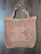 Torba shopperka ze sznurka KOT RÓŻNE KOLORY