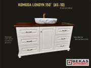 StyLova Komoda pod Umywalke Biały Dąb Londyn Blat Dąb PRODUCENT BEKAS