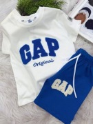 Nowy komplet GAP lato modny stylowy zestaw bluzka + spodenki r. 122