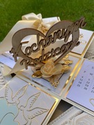 Podziękowanie dla rodziców ślub prezent exploding box handmade