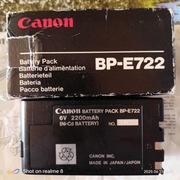 Oryginalny akumulator Canon BP-E722 – 6V 2200 mAh – Made in Japan