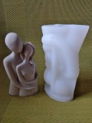 Zestaw form silikonowych do wyrobu świec, figurek gipsowych 