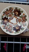 Porcelana Koło Talerz na ścianę PRL