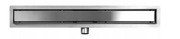 Odpływ liniowy 100 cm stal szczotkowana 2w1