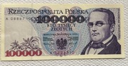 Banknot kolekcjonerski 100 000 zł 1993 rok