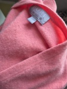 Piękny różowy kaszmirowy sweter S, 100% kaszmir