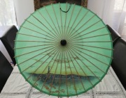 Jedwabna parasolka azjatycki parasol z jedwabiu lata 70 - te vintage retro 