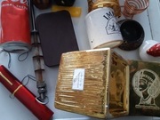 Zloty Swiecznik na swiece zapachowa pojemnik 