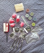 RÓŻNOŚĆI - BLENDER GĄBKA - PĘDZELEK --UNNY - DOUGLAS - PĘSETA - CĄŻKI