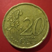 Francja. 20 eurocentów. 2000.