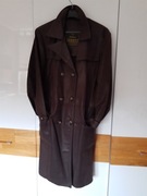 Płaszcz skórzany typu trencz 