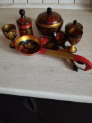 Chochłoma komplet naczyń