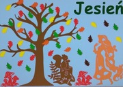 Jesień dekoracja jesienna na tablicę przedszkola 