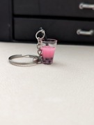 Arbuzowe Bubble Tea z ciemną słomką