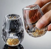 Kryształowe kieliszki do likieru, wódki, sake