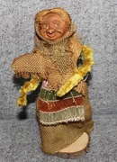 Antyczna drewniana ręcznie robiona figurka