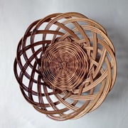 Wiklinowy koszyk / tacka na pieczywo. PRL.