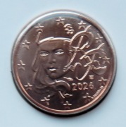 FRANCJA 2026 2 CENTY UNC !!!!!!!!!!