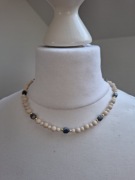 Naszyjnik handmade z naturalnych kamieni hematyt kamień rzeczny jaspis