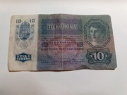 Austro-Węgry - BANKNOT - 10 Koron 1915 BEZ NADRUKU