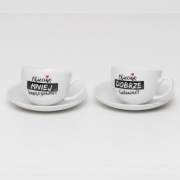 Zestaw 2 filiżanek - Filiżanki i spodki do herbaty