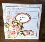 Kartka w pudelku "W dniu Ślubu"