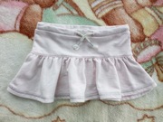 Różowa spódnica dresowa z falbaną Reserved 86 troczki