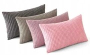 MIULEE Dekoracyjne Poszewki 30x50 cm, 4 szt. Odcienie różu i szarości