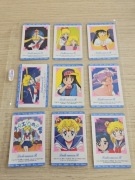 Kolekcjonerskie karty Sailor Moon 53 kart pochodzenie Japonia 
