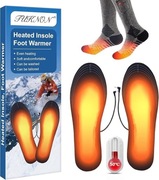 Wkładki do butów podgrzewane USB Power Bank rozmiar 35-45