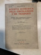 Rocznik prawa transportowego kolekcjonerski włoskie prawo transportowe 1963