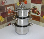 Garnki Kuchenne do Indukcji EliteHoff Gastro E-4304 (6 elementów)