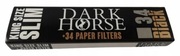 Nowa Bibułka bibułki bletki Dark horse 34 szt. z filtrami plus filtry