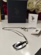 U.S polo Assn. Naszyjnik srebrny męski 