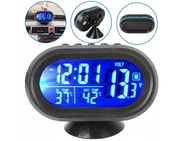 Termometr samochodowy stacja pogody woltomierz 12/24V
