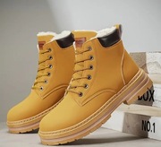 BUTY ZIMOWE MĘSKIE BEŻOWE OCIEPLANE SZYTE SPORTOWE