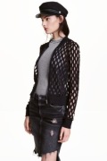 czarny sweter cardigan H&M xs 34 bluzka plaża