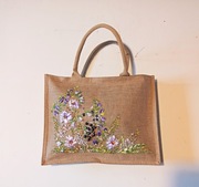 Torebka torba haftowana ręcznie prezent wiosna