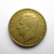 100 Peset 1985 r.  Hiszpania
