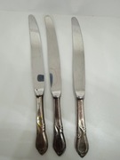 Noże hefra rapsodia srebrne posrebrzane PRL rosyjskie