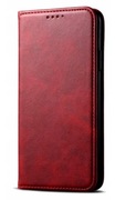 ETUI SKÓRZANE Z KLAPKĄ PORTFEL POKROWIEC VIVO V21 CZERWONE