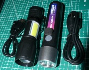 Kieszonkowa Latarka UV + Latarka Led (światło białe) - zestaw 2 sztuki