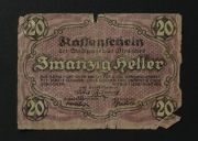Notgeld Austria miasto Wiedeń 20 Heller 1920