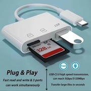 ADAPTER OTG Czytnik Kart Pamięci USB-C 3w1 SD TF USB