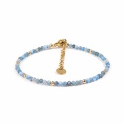 Bransoletka Stal Szlachetna Kamień Apatyt