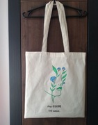 Eko torba ręcznie malowana torba materiałowa na zakupy shopper bag