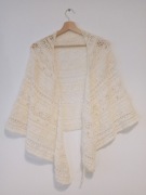 Ręcznie robiona chusta, szal, etola ślubna