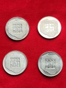 1 uncja srebra 1oz 4x moneta Mapka 1974 XXX - lecie prl 36g srebra