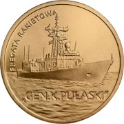 2 zł  mennicze  Okret Pulaski