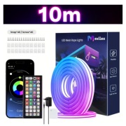 Nowa Taśma NEO Led Neonowe światła RGB 10m Mexllex 3 linie pilot 